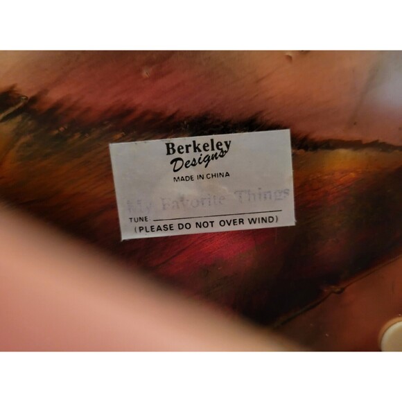 Berkeley Designs Man Playing Piano Music Box  My Favorite Things Vintage Decor - Picture 7 of 7